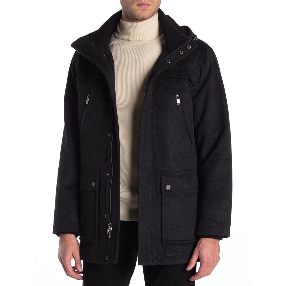 Pendleton // Bainbridge Wool Blend Hooded Coat - Picture 1 of 16
